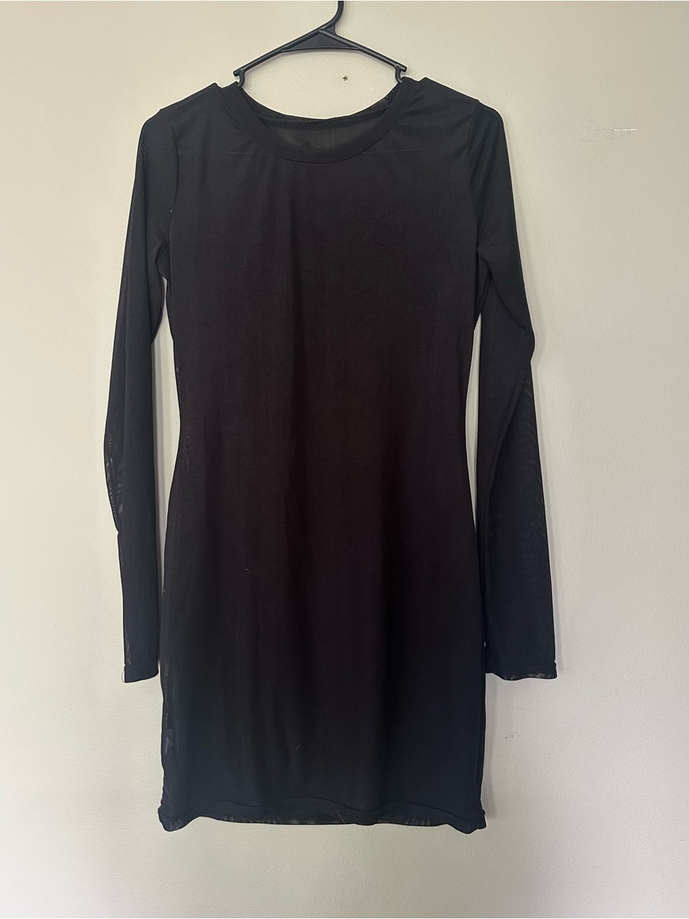 Source Unknown Black Long-Sleeve Swim Coverup
